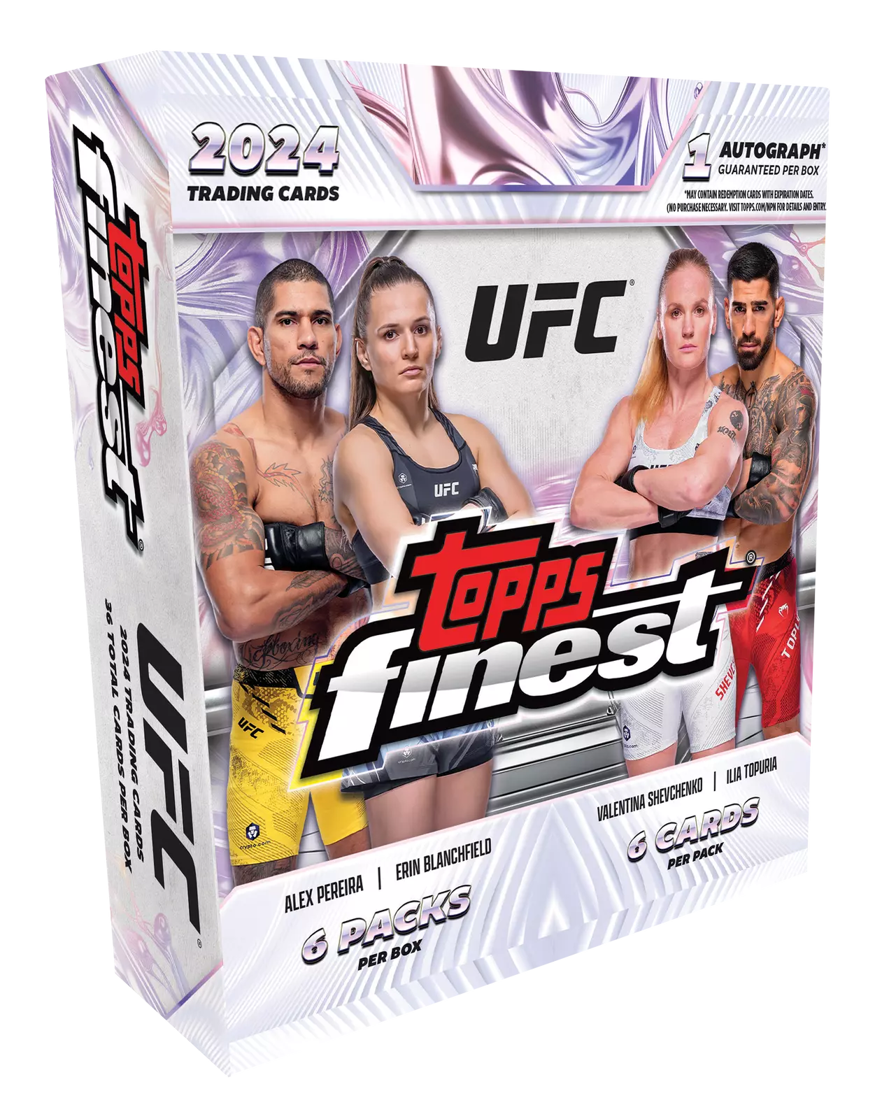 2024 TOPPS FINEST UFC Mixed Martial Arts MEGA BOX (1 AUTO)