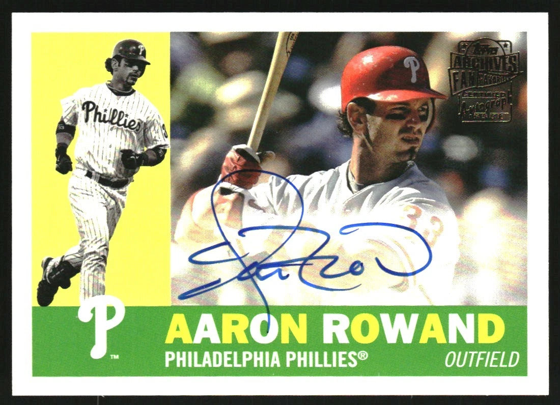 2022 Topps Archives '60 Fan Favorites Autographs #60FFAR Aaron Rowand - BigGreenBear.com Baseball cards 7.99 USD