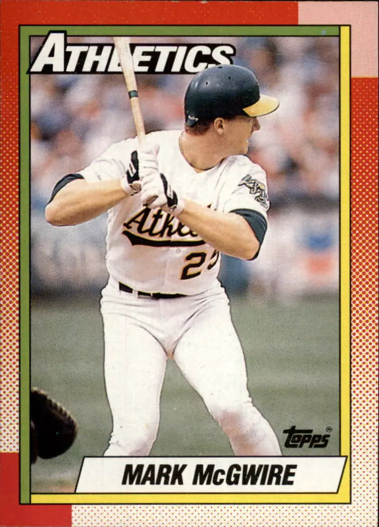 1990 O-Pee-Chee Oakland Athletics Baseball Card #690 Mark McGwire