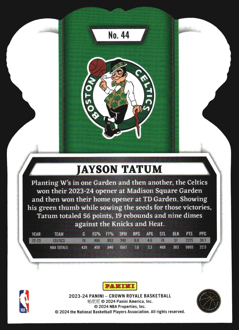 2023-24 Crown Royale Crystal #44 Jayson Tatum - BigGreenBear.com Basketball cards 17.99 USD Big Green Bear