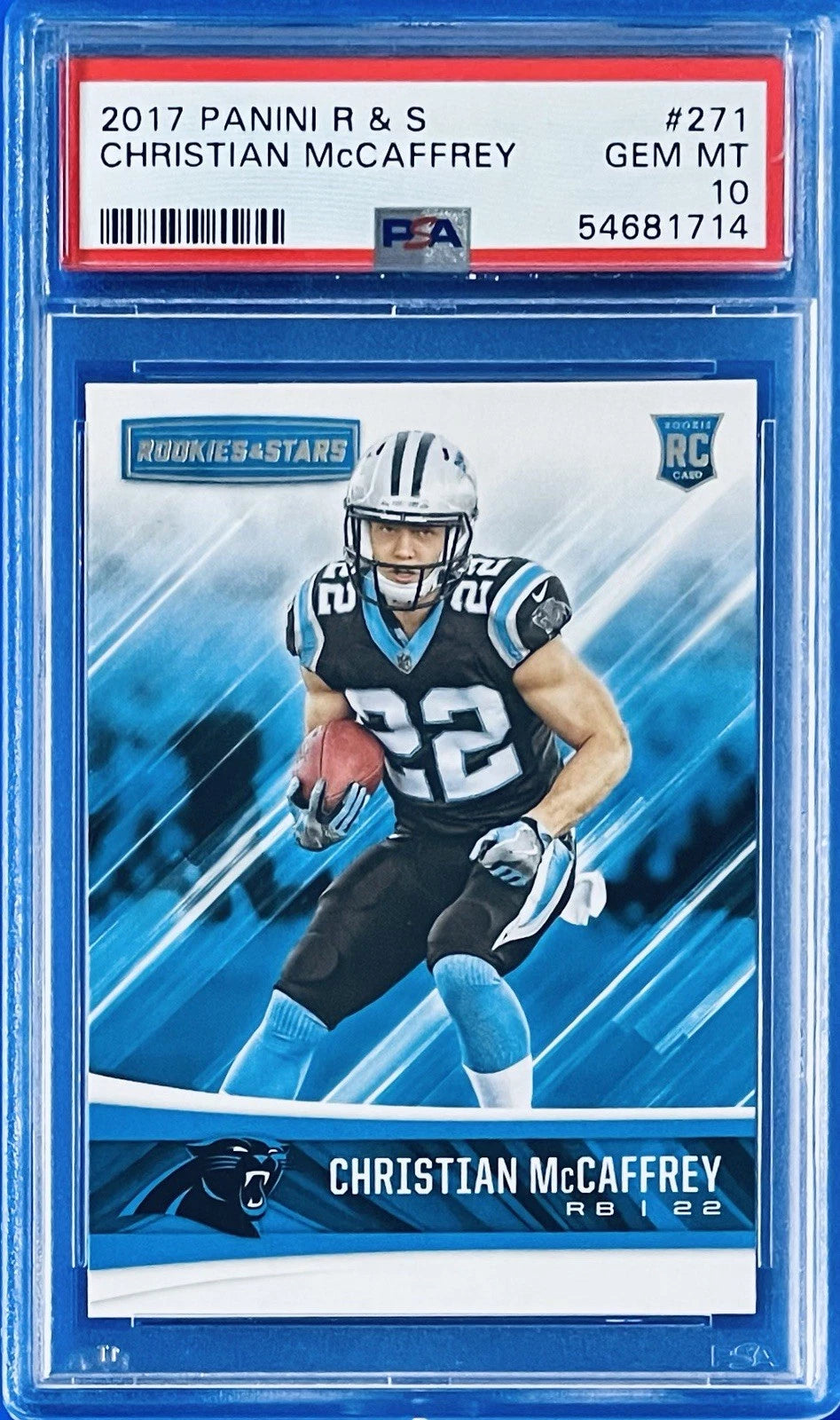 2017 Rookies & Stars #271 Christian McCaffrey RC Rookie PSA 10 Gem Mint - BigGreenBear.com Football card 98.00 USD Big Green Bear