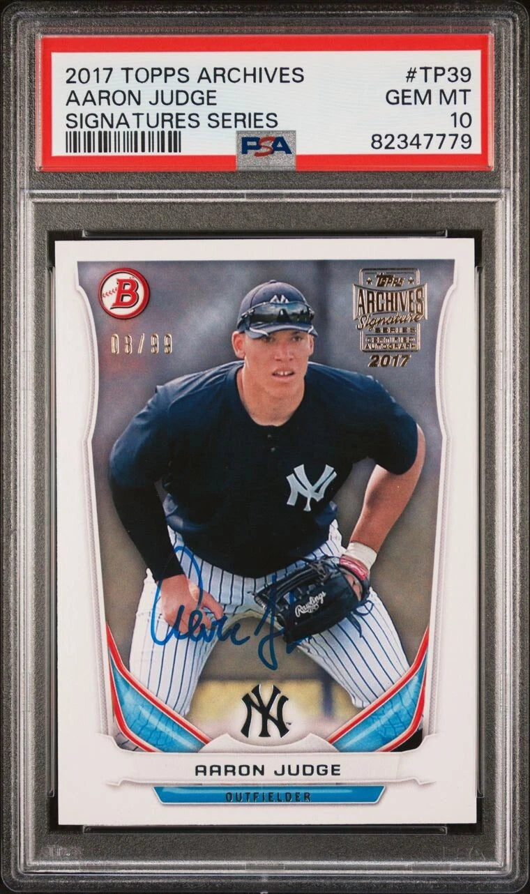 2017 Aaron Judge - TOPPS ARCHIVES /99 RC Auto PSA 10 -  BigGreenBear.com Baseball cards 2544.00