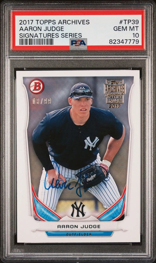2017 Aaron Judge - TOPPS ARCHIVES /99 RC Auto PSA 10 -  BigGreenBear.com Baseball cards 2544.00