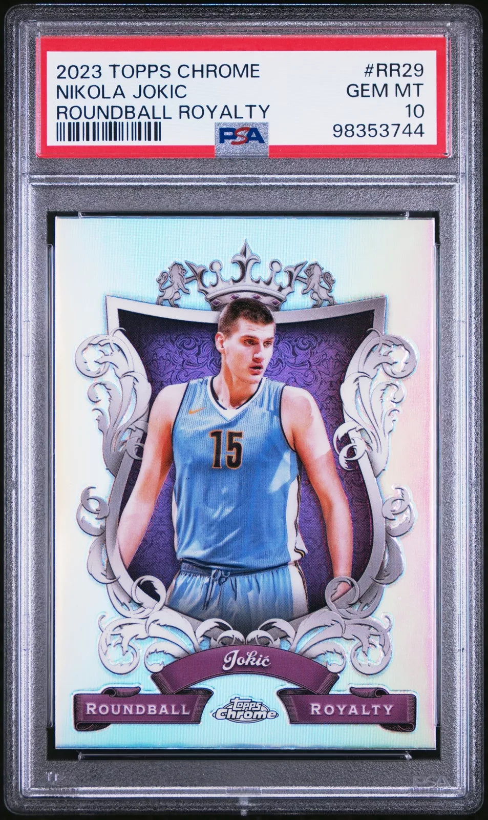 2023 TOPPS CHROME ROUNDBALL ROYALTY #RR29 NIKOLA JOKIC