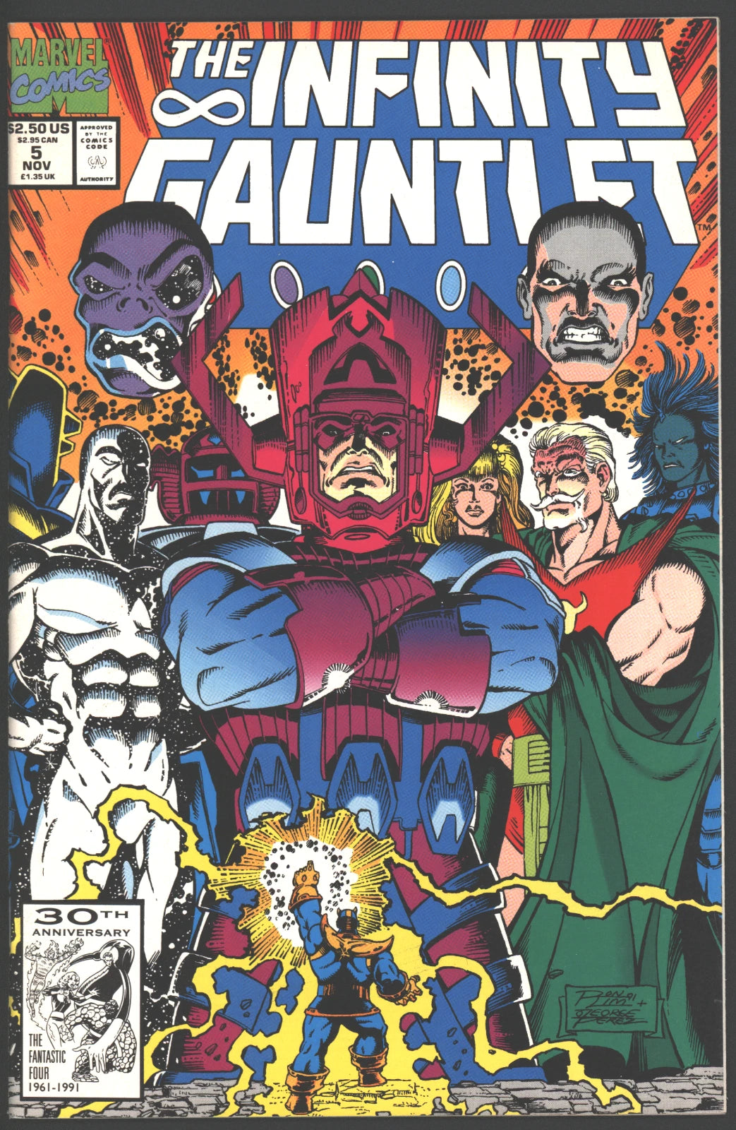 The Infinity Gauntlet #1-6 Marvel Comics (1991) Complete Mini Series Set! - BigGreenBear.com Comic 74.00 USD