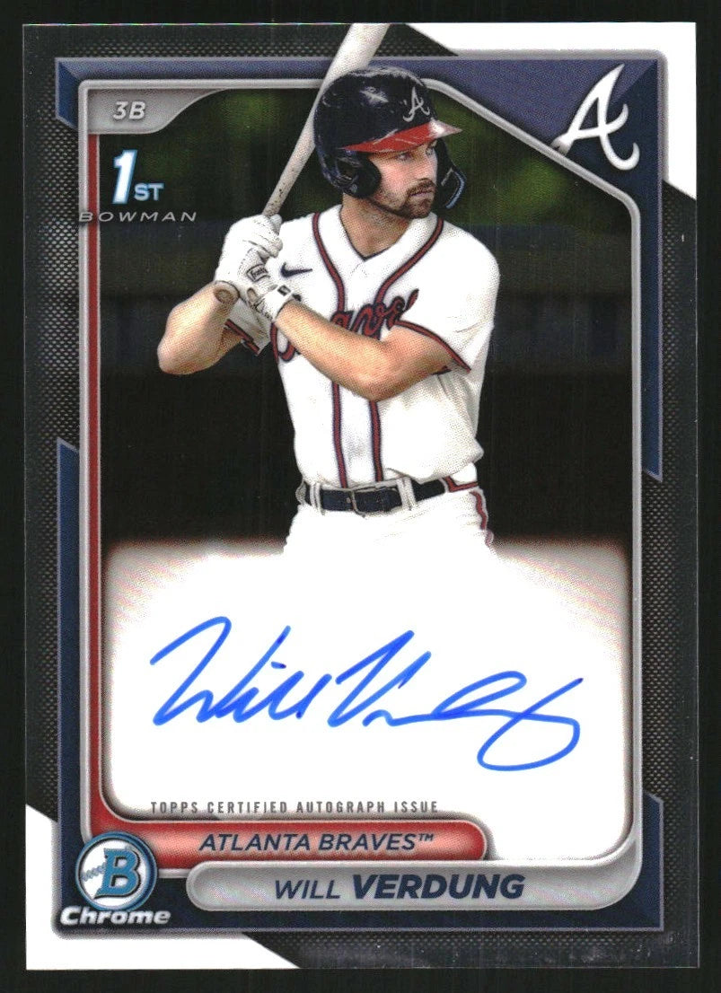 2024 Bowman Chrome Prospect Autographs #CPAWV Will Verdung Auto - BigGreenBear.com Baseball cards 8.79 USD Big Green Bear