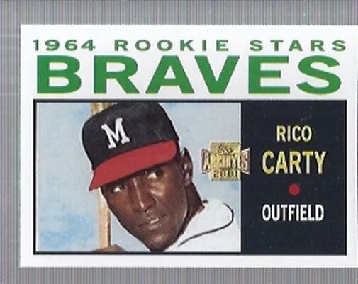 2001 Topps Archives Milwaukee Braves Baseball Card #267 Rico Carty 64