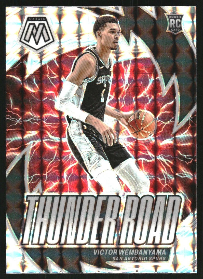 2023-24 Panini Mosaic Thunder Road Mosaic #8 Victor Wembanyama - BigGreenBear.com Basketball cards 9.99 USD Big Green Bear