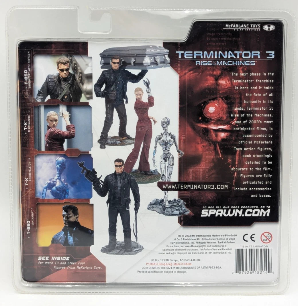 Terminator 3 T-850 Figure VTG 2003 McFarlane Toys Sealed New MOC - BigGreenBear.com Action Figure 55.00 USD Big Green Bear