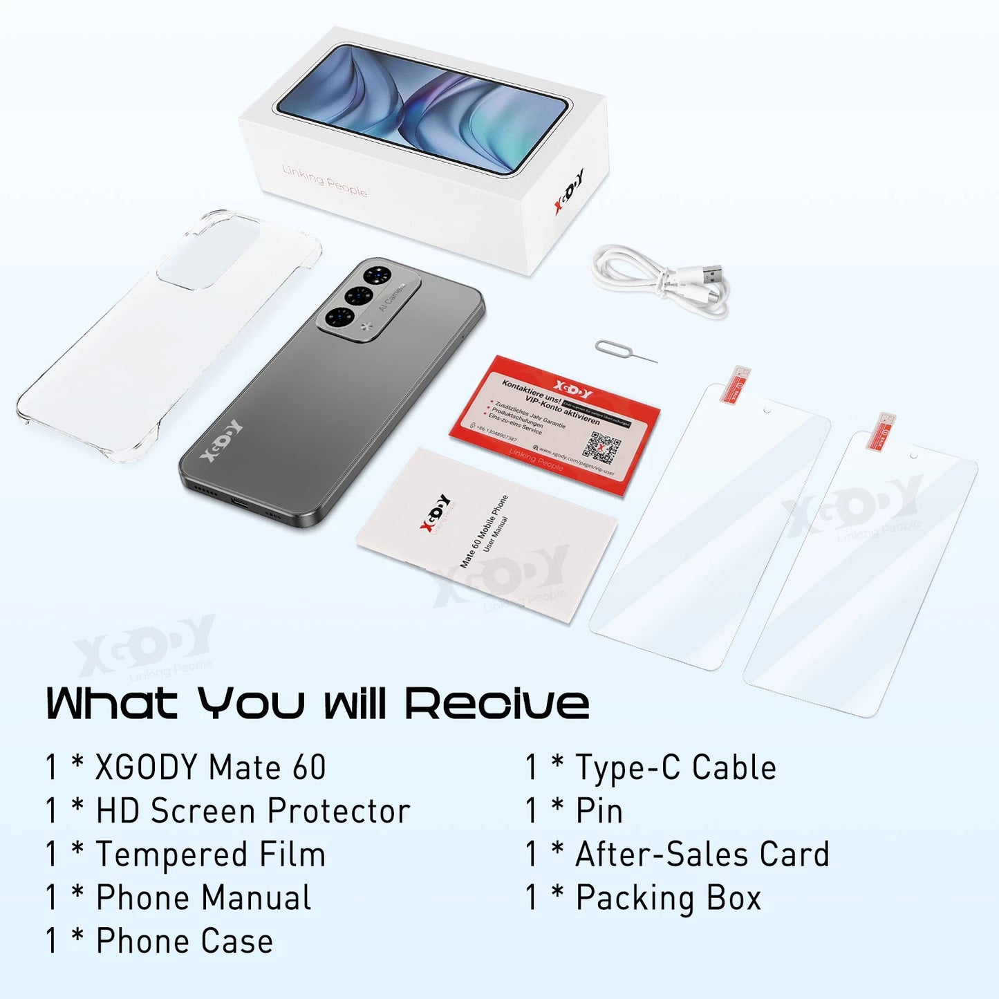XGODY 4G T Mobile Unlocked Android Phones, 128GB Cell Phones,5280mAh 21MP Unlocked Smartphone