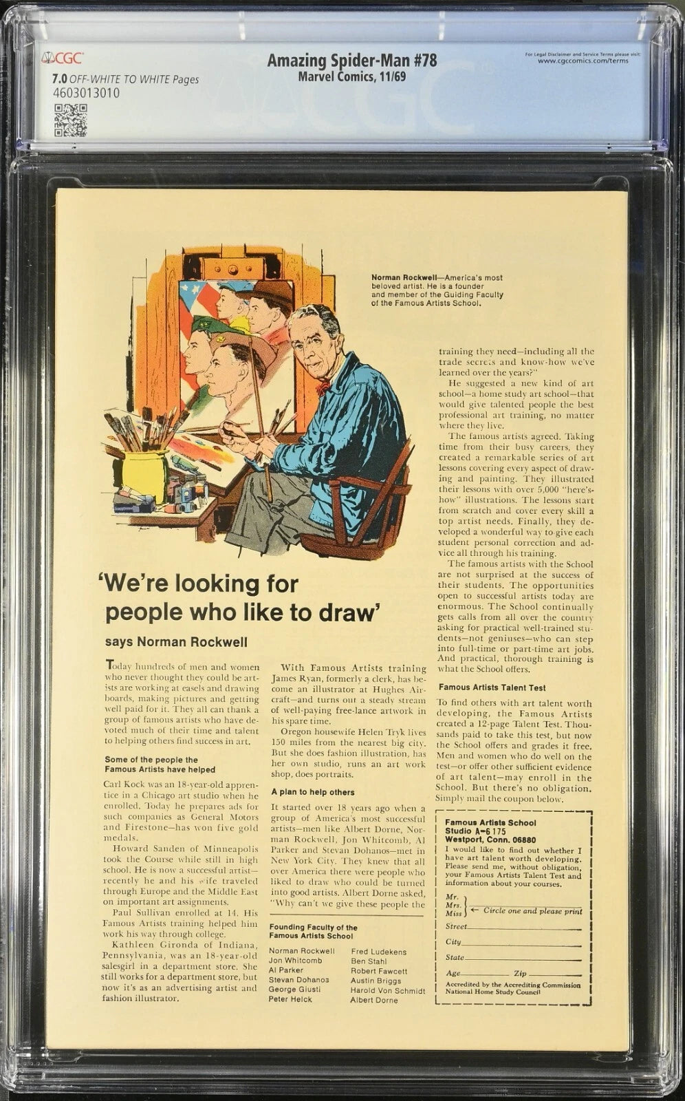 Amazing Spider-Man #78 (1969) Key 1st Appearance The Prowler CGC 7.0 - BigGreenBear.com Comic 239.89 USD Big Green Bear