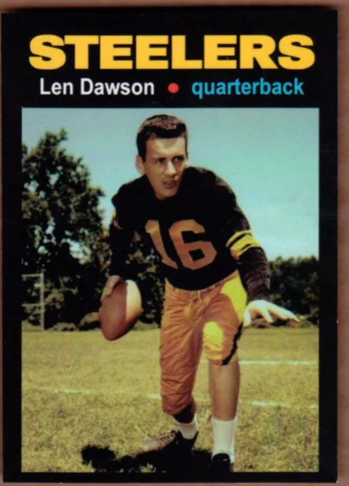 Len Dawson 1957 Pittsburgh Steelers rookie season MC Glory Days #11 - BigGreenBear.com Football card 9.95 USD Big Green Bear