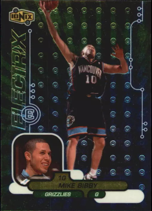 1998-99 UD Ionix Grizzlies Basketball Card #62 Mike Bibby Rookie