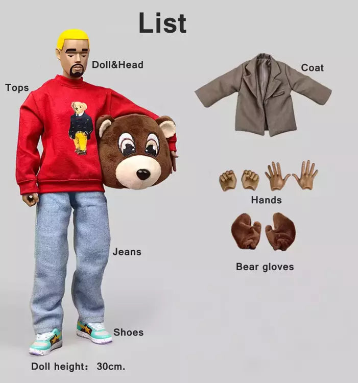 GOON Original 1/6 Scale Soldiers Dropout Bear Collection Of Toy Model F 12" Doll