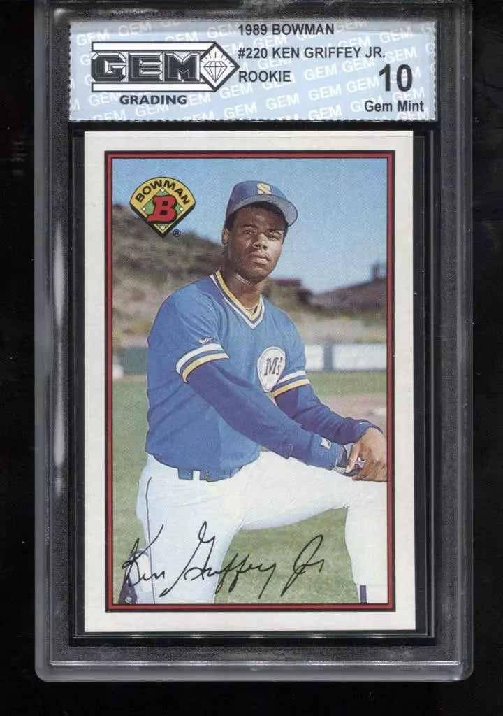 Ken Griffey Jr. RC 1989 Bowman #220 Rookie GEM MINT 10