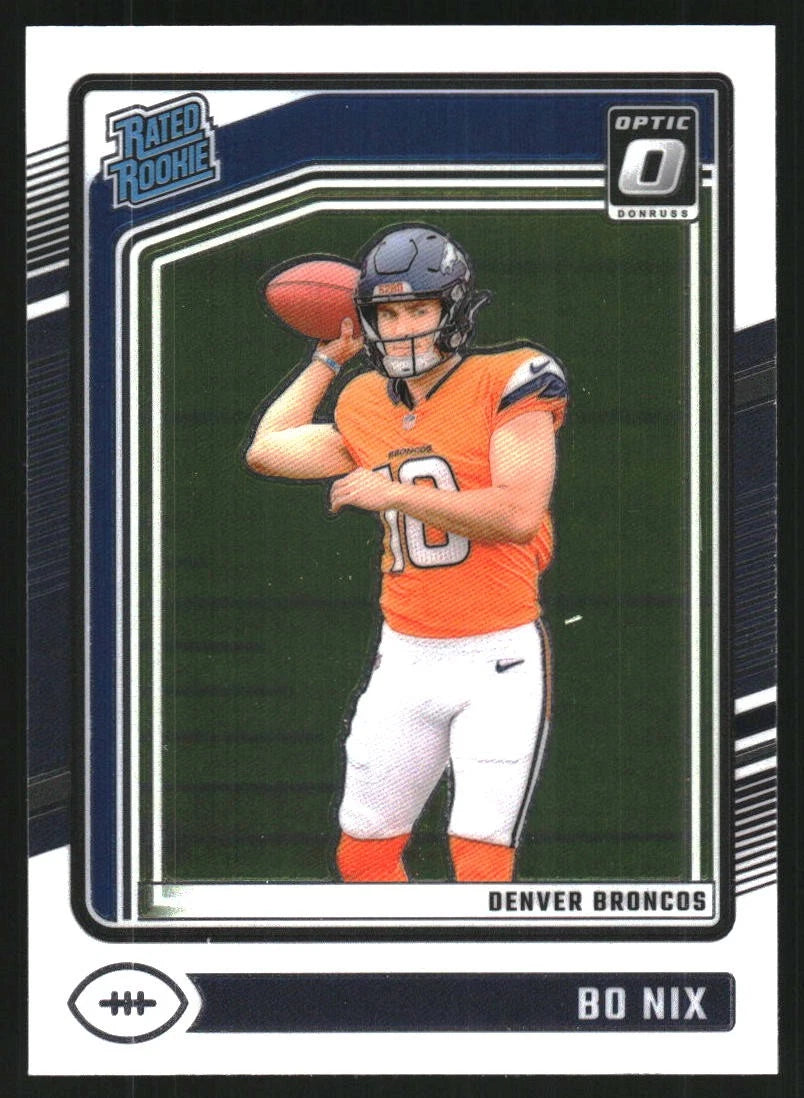 2024 Donruss Optic #209 Bo Nix RR RC - BigGreenBear.com Football card 3.49 USD Big Green Bear