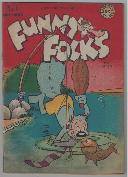 Funny Folks #$ 10 from 1947 -  BigGreenBear.com Comic 59.00 USD