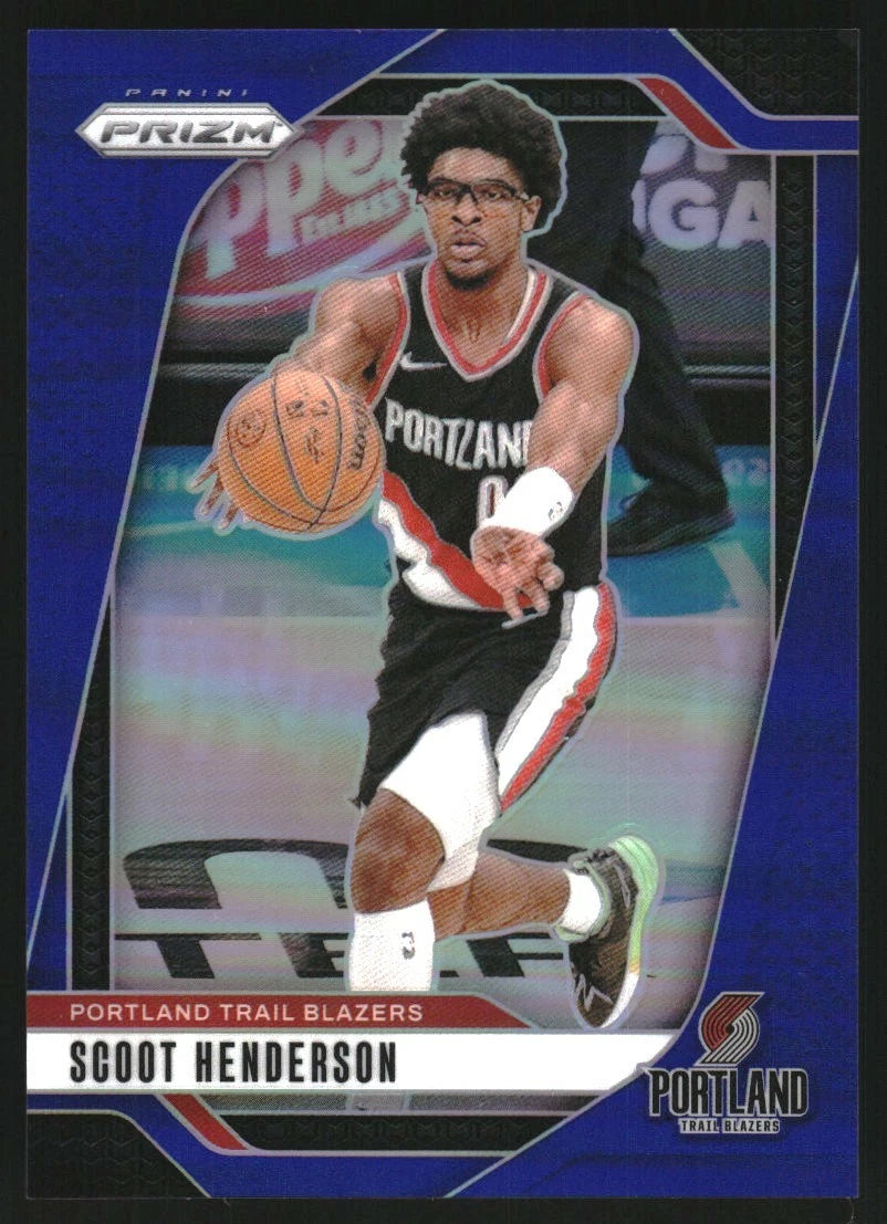 2024-25 Panini Prizm Prizms Blue #94 Scoot Henderson /199
