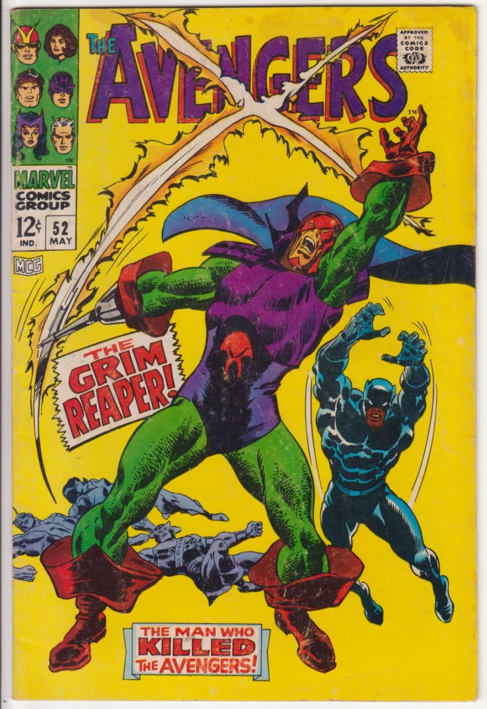 The Avengers #52, Marvel Comics 1968 VG+