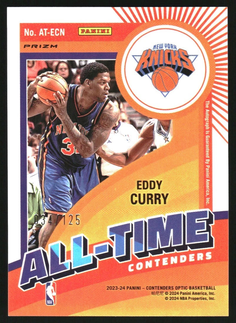 2023-24 Contenders Optic All-Time Contenders Autographs #7 Eddy Curry Auto /125 - BigGreenBear.com Basketball cards 7.96 USD Big Green Bear