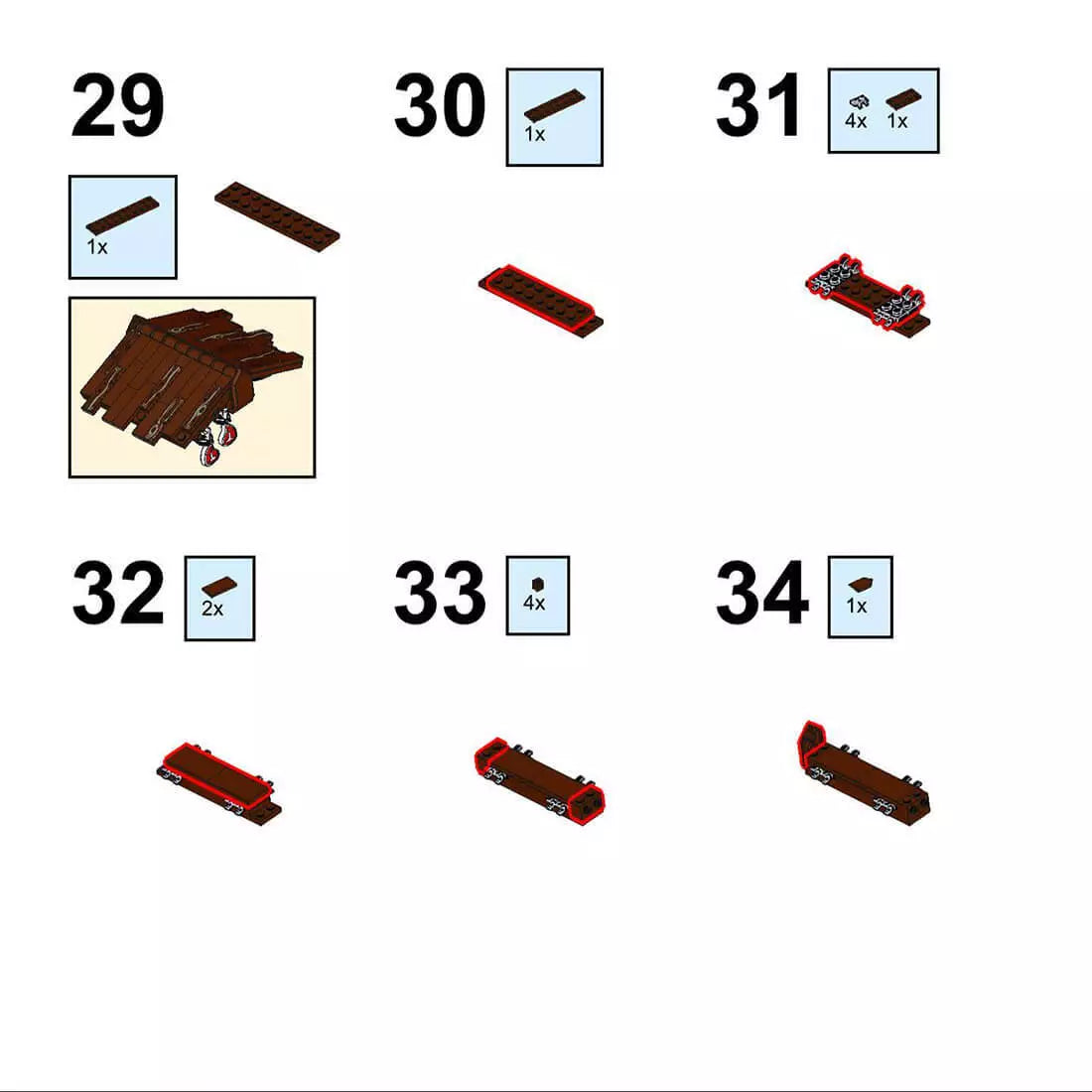 MOC creative expert creative Butcher's Yard Medieval Model Building Blocks - BigGreenBear.com Building Toys 29.95 USD Big Green Bear