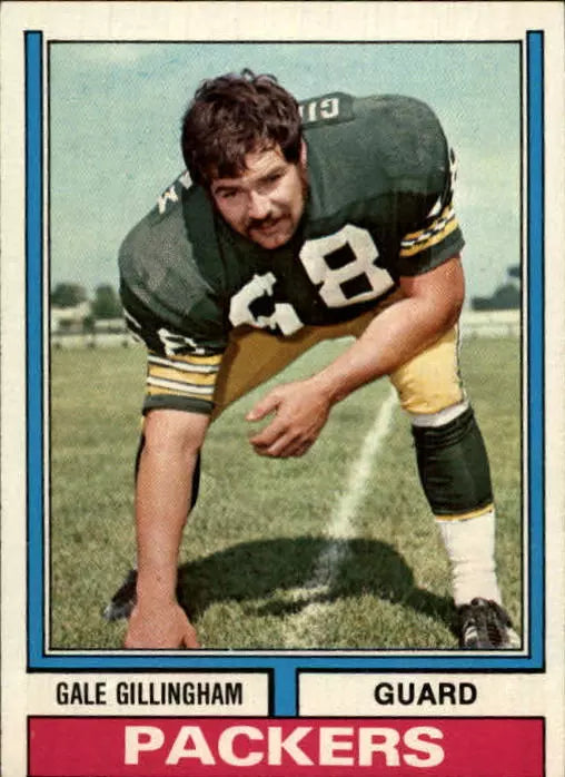 1974 Topps Football Card #115 Gale Gillingham - BigGreenBear.com Football card 0.45 USD Big Green Bear