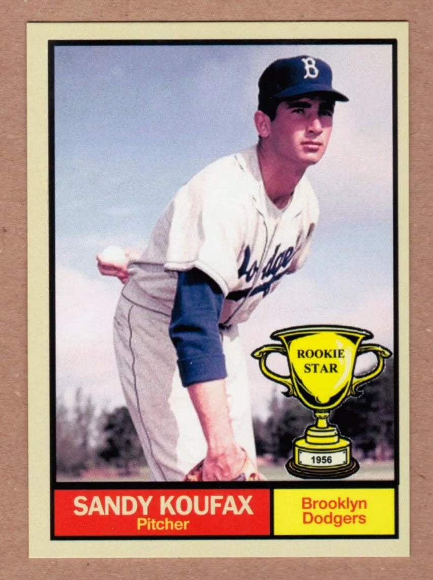 Sandy Koufax '56 Brooklyn Dodgers Rookie Stars #21 - BigGreenBear.com Baseball cards 14.95 USD Big Green Bear