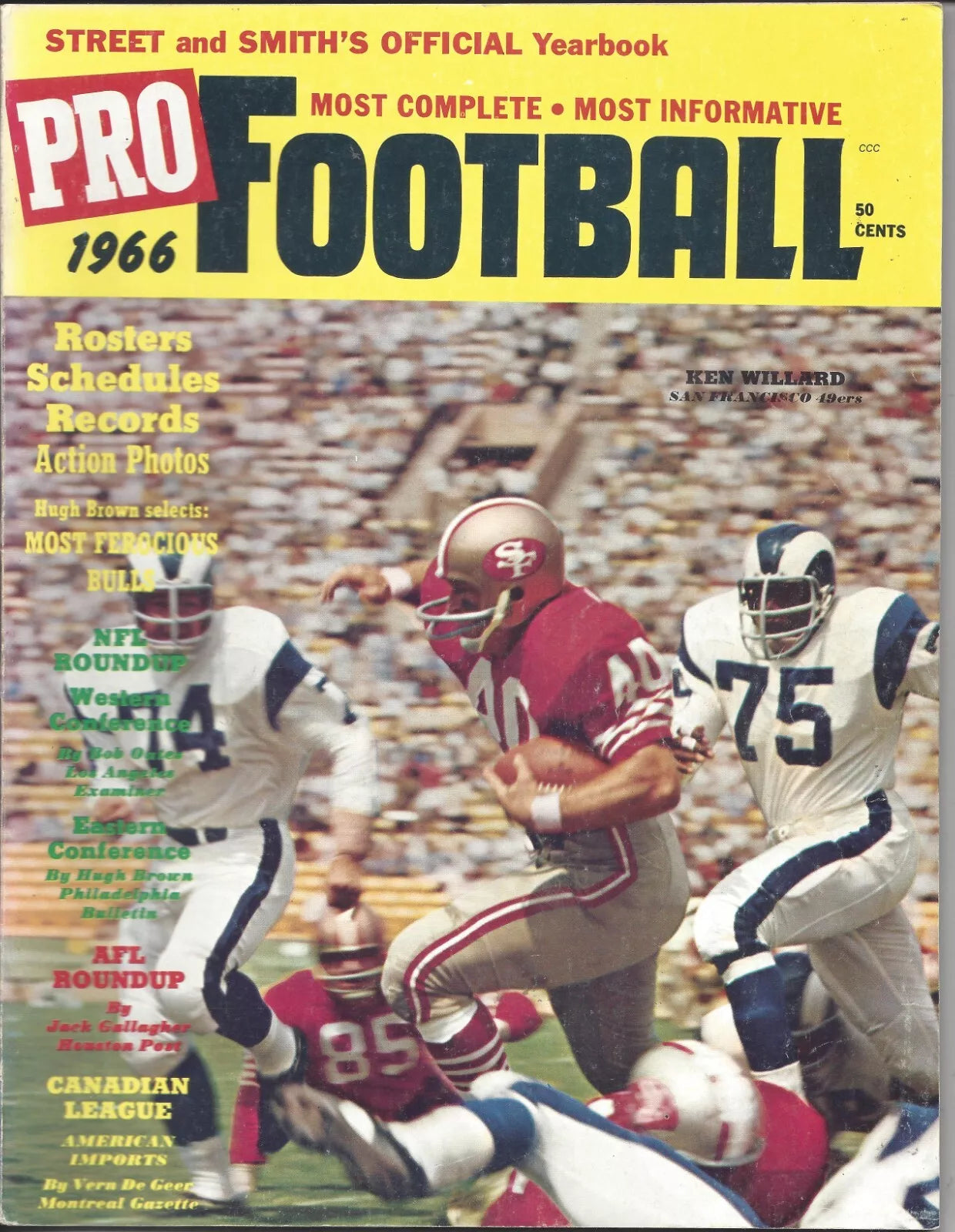 1966 Street & Smith Football magazine - BigGreenBear.com Magazine 39.99