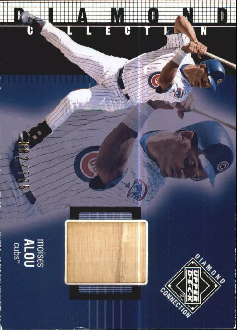 2002 Upper Deck Diamond Connection Baseball Card #384 Moises Alou DC Bat /775