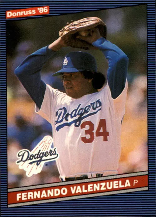 1986 Donruss Baseball Card #215 Fernando Valenzuela