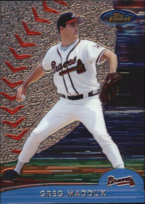 2000 Finest Atlanta Braves Baseball Card #64 Greg Maddux
