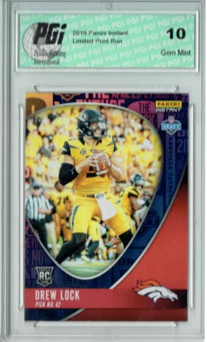 Drew Lock 2019 Panini Instant #DN33 Draft Night 1 of 124 Rookie Card PGI 10 -  BigGreenBear.com Baseball cards 89.99 USD Big Green Bear