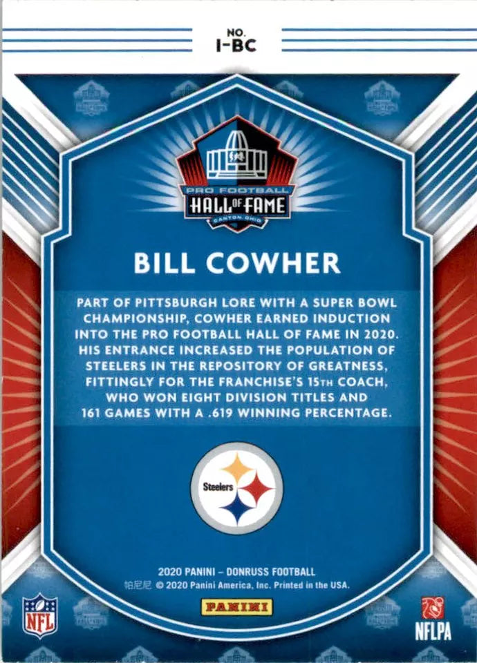 2020 Donruss Inducted #1 Bill Cowher
