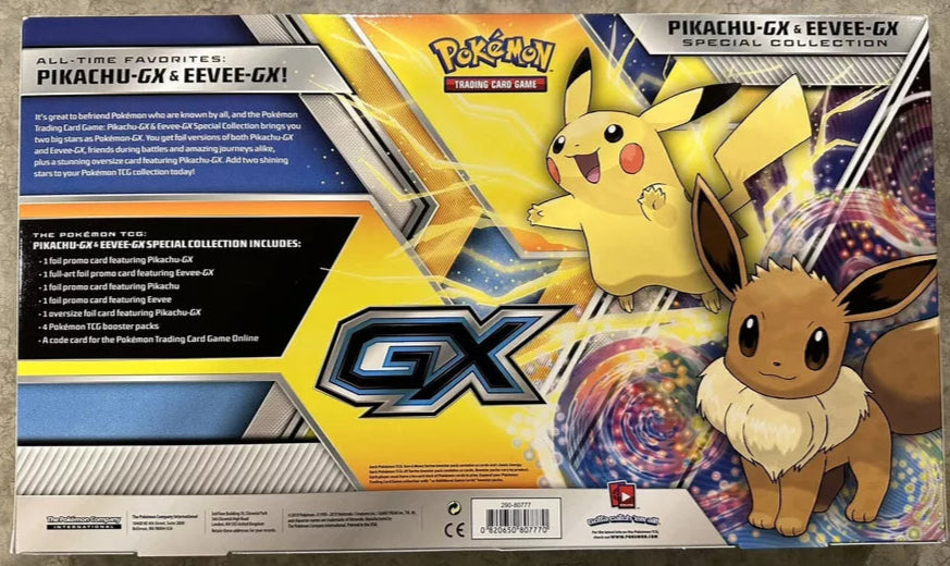 2019 Pokemon TCG Pikachu GX & Eevee GX Special Collection