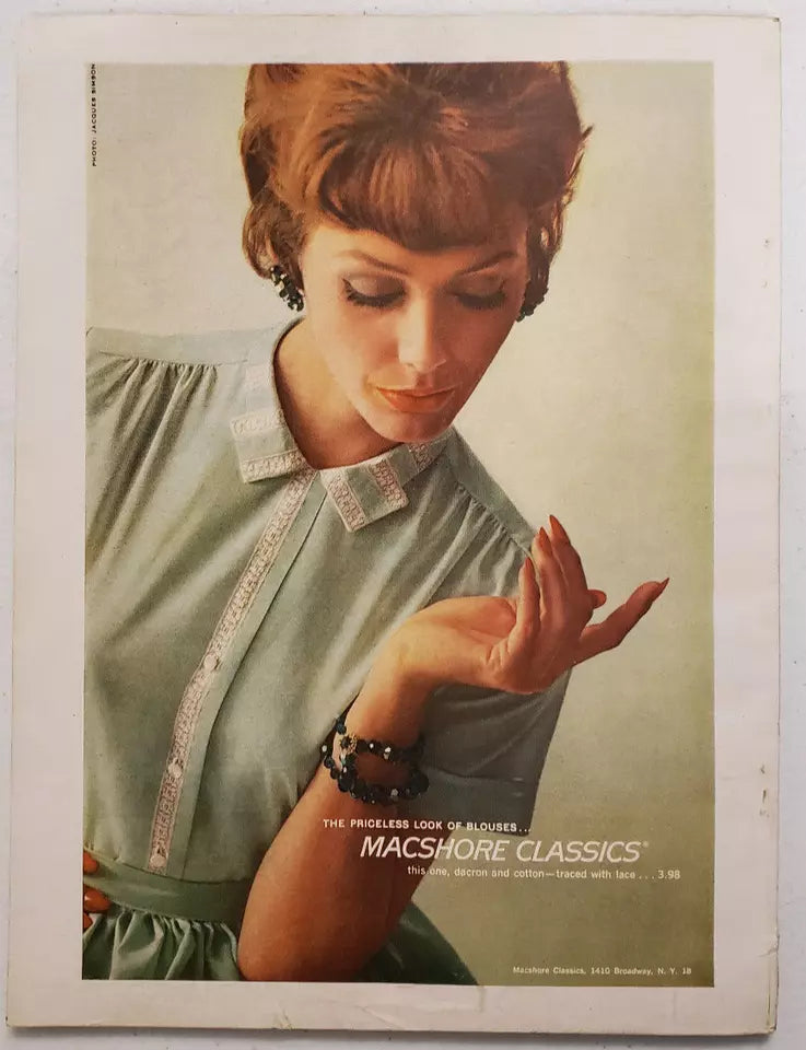 Mademoiselle Magazine March 1959 Paris Fashion Dior