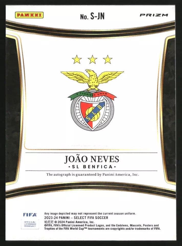 2023-24 Select FIFA Signatures #17 Joao Neves Auto