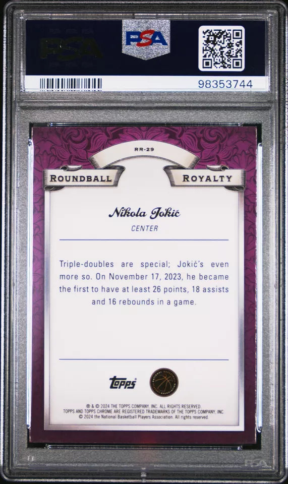 2023 TOPPS CHROME ROUNDBALL ROYALTY #RR29 NIKOLA JOKIC