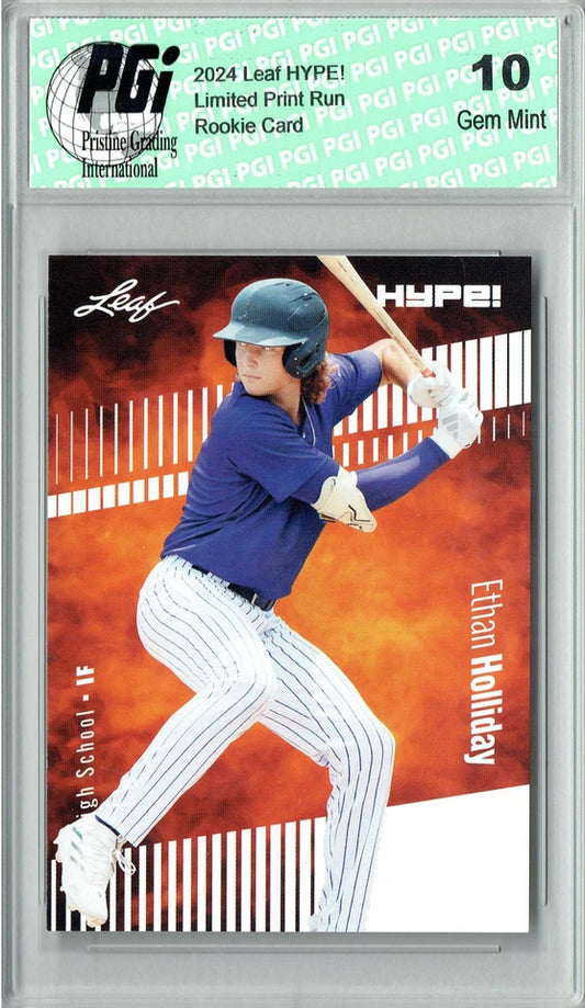 Ethan Holliday 2024 Leaf Hype #144A Only 5000 Made Rookie Card PGI 10 -  BigGreenBear.com trading cards 39.99 USD Big Green Bear