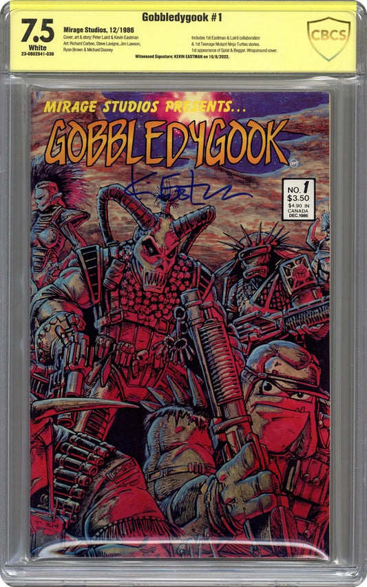 Gobbledygook #1 CBCS 7.5 SS Kevin Eastman 1986 -  BigGreenBear.com Graded Comic book 139.54 USD Big Green Bear