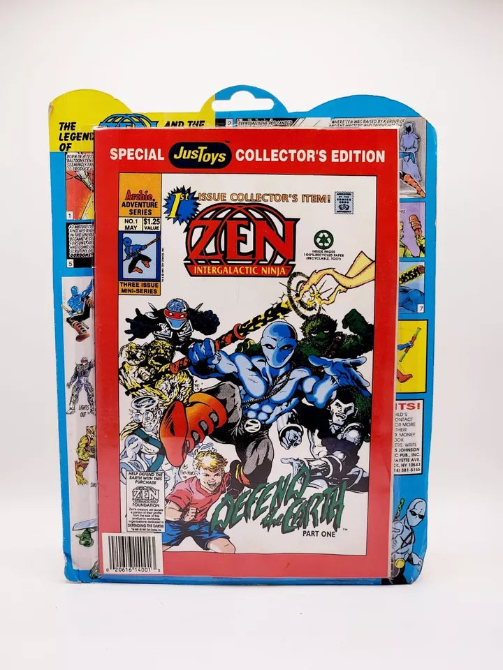 1991 Intergalactic Ninja ZEN Action Figure w/Comic Book Sealed