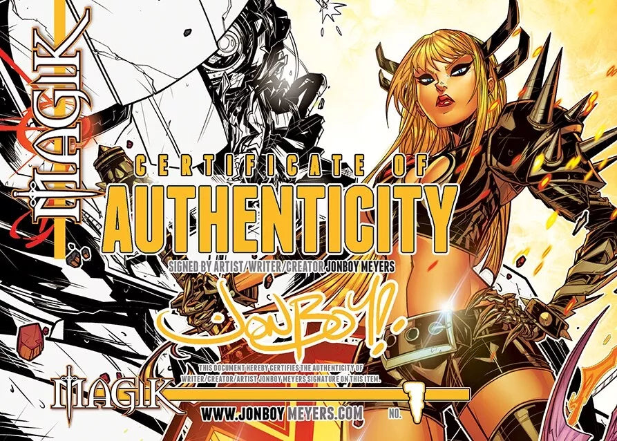 2024 MAGIK #1 JONBOY MEYERS VIRGIN VARIANT WITH FOIL COA SIGNED!
