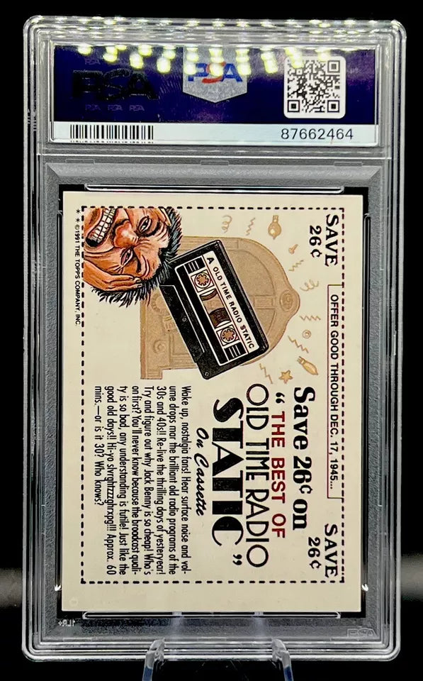 1991 Topps Wacky Packages Sticker #39 Flea-Wee Vermin PSA 7