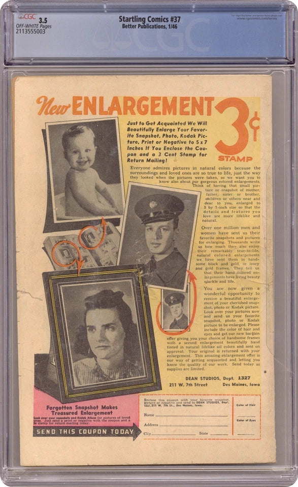 1946 Startling Comics #37