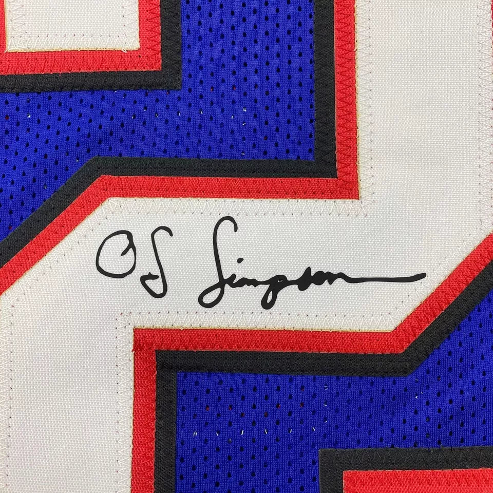 Autographed OJ O.J. Simpson Buffalo Blue Reprint Jersey Size Men's XL - BigGreenBear.com Football MEMORABILIA 89.99 USD Big Green Bear