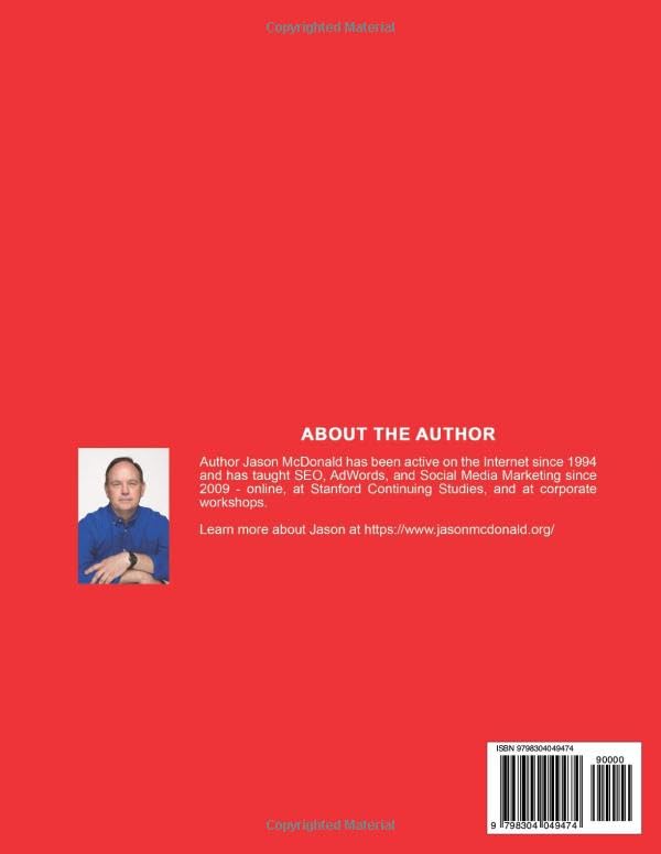 SEO Workbook: Search Engine Optimization in Seven Steps by Jason McDonald -  BigGreenBear.com Book 42.00 USD Big Green Bear