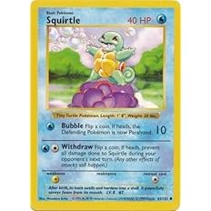 1999 Pokemon - Squirtle - Basic 63/102 - Shadowless