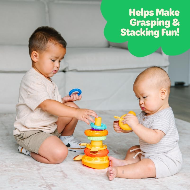 Stacking Toy, Includes 7 Unique Rings, Montessori Development