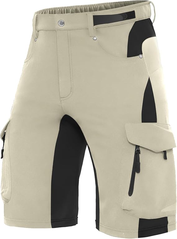 Men's outdoor quick-dry hiking shorts in [Color] with 6 pockets and adjustable waistband.