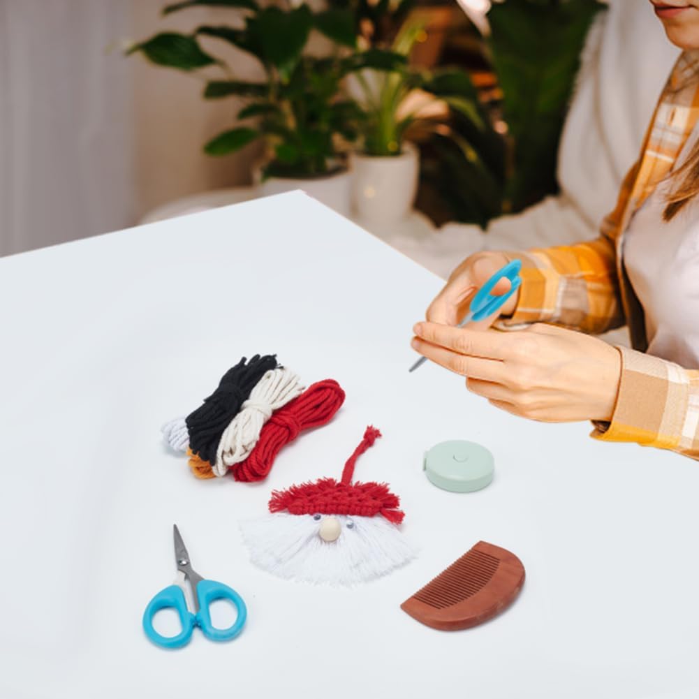 6 Set DIY Macrame Christmas Gnomes Macrame Santa Claus