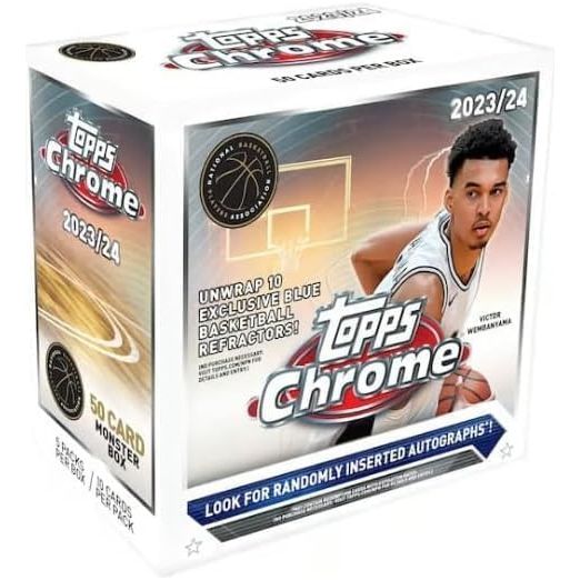 2023-24 Topps Chrome Basketball Monster Box (50 Card/Box)